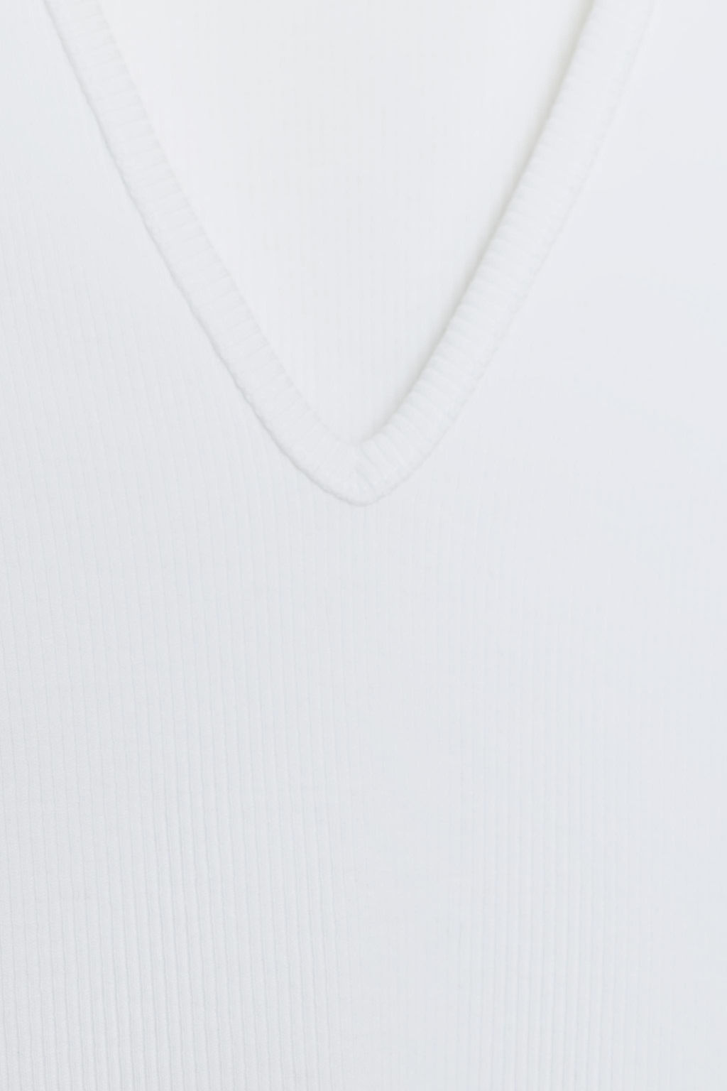 LONG SLEEVE RIBBED TOP - Zara фото 14