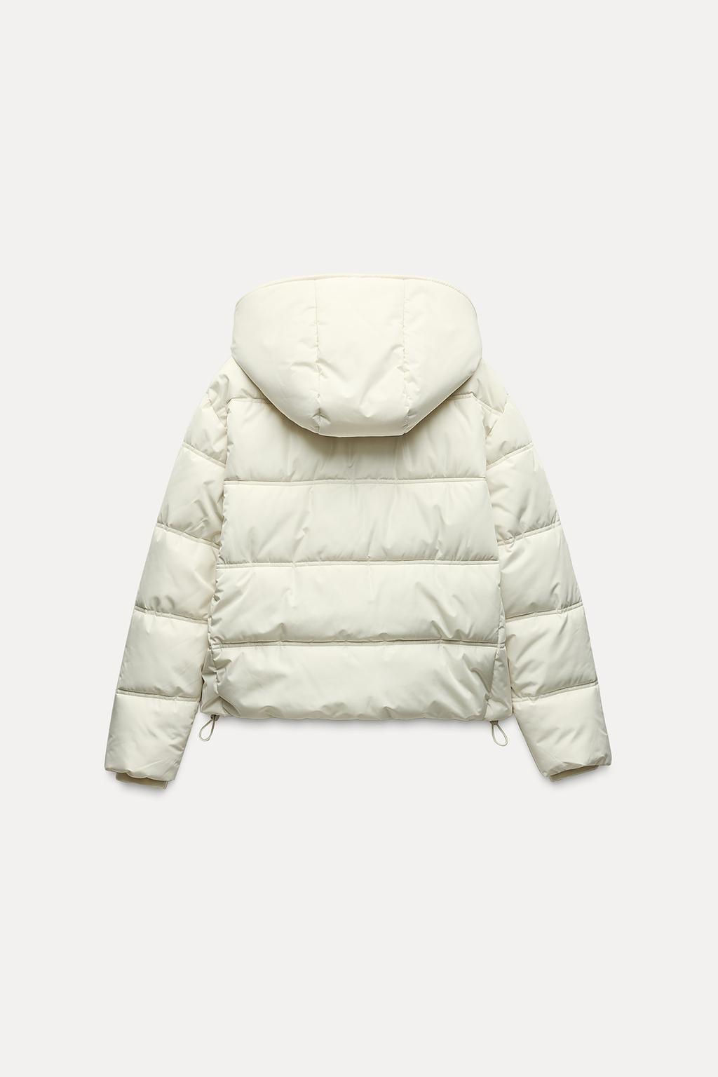 WATER AND WIND PROTECTION SHORT PUFFER ANORAK - Zara фото 5
