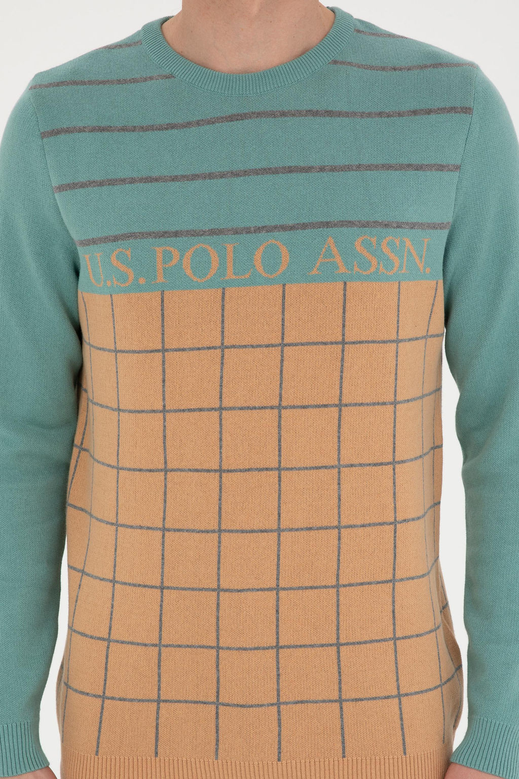 U. S. Polo Assn / Мужской песочный свитер - U.s. polo assn фото 13