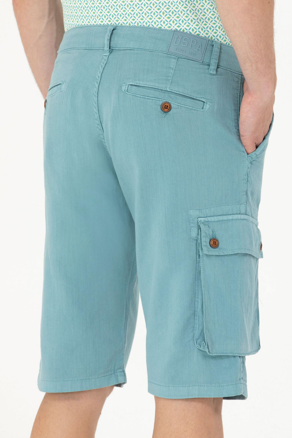 U. S. Polo Assn Мужские мятные тканые шорты - U.s. polo assn фото 7