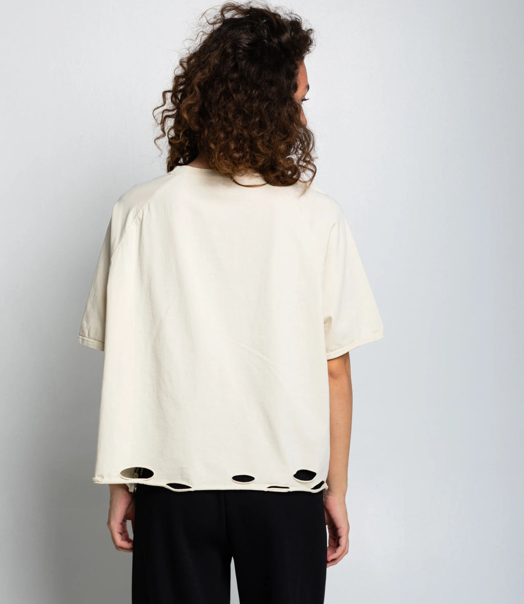 Футболка #КТ01537, светло-бежевый - Dommod фото 3