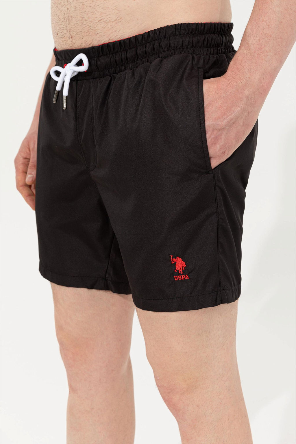 U. S. Polo Assn / Мужские черные шорты для плавания - U.s. polo assn фото 4