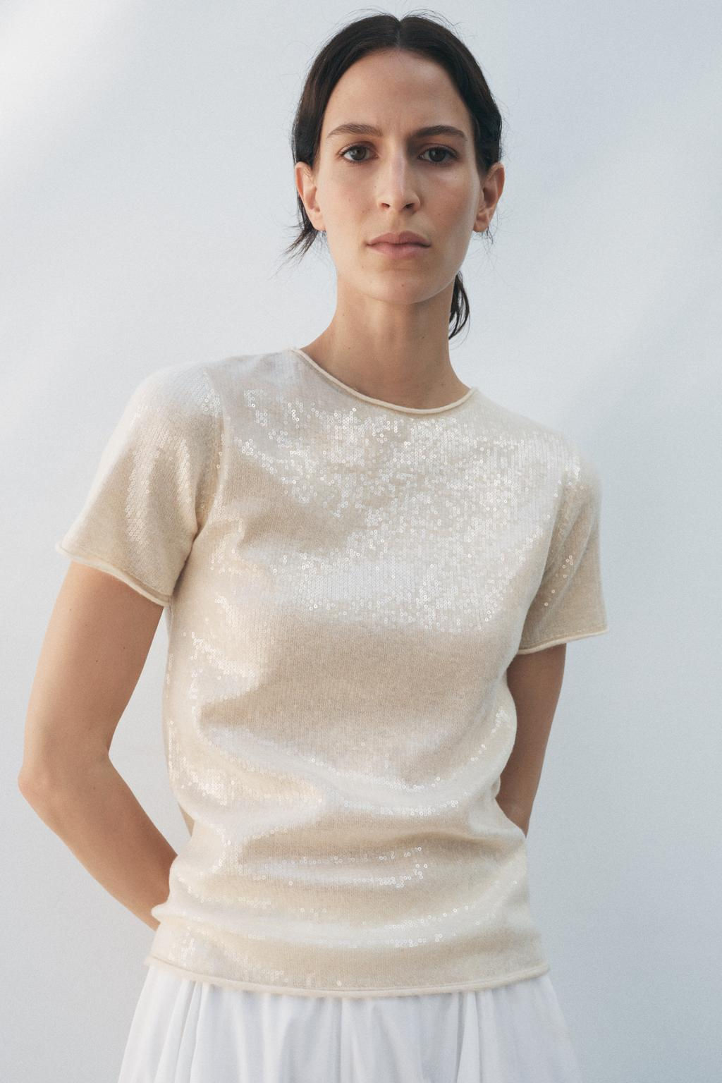 SEQUIN KNIT SWEATER - Zara фото 16