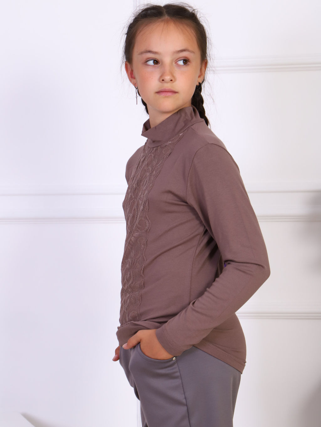 Водолазка Доминика кофе - Ладошки фото 3