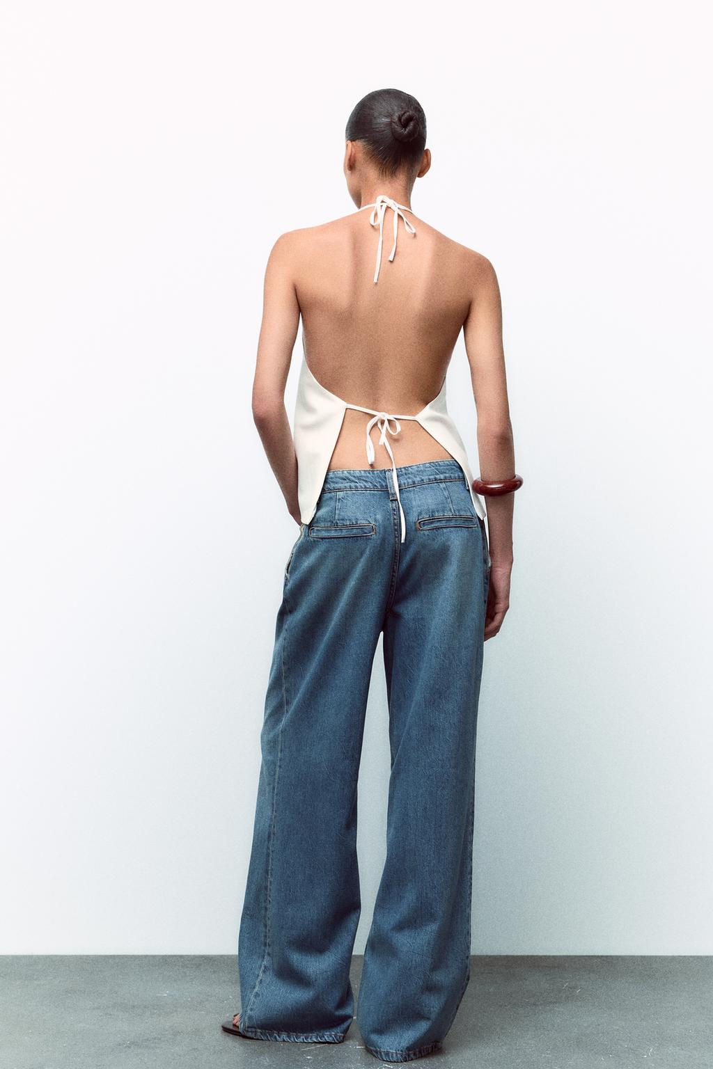 TRF DARTED HIGH-WAIST JEANS - Zara фото 5
