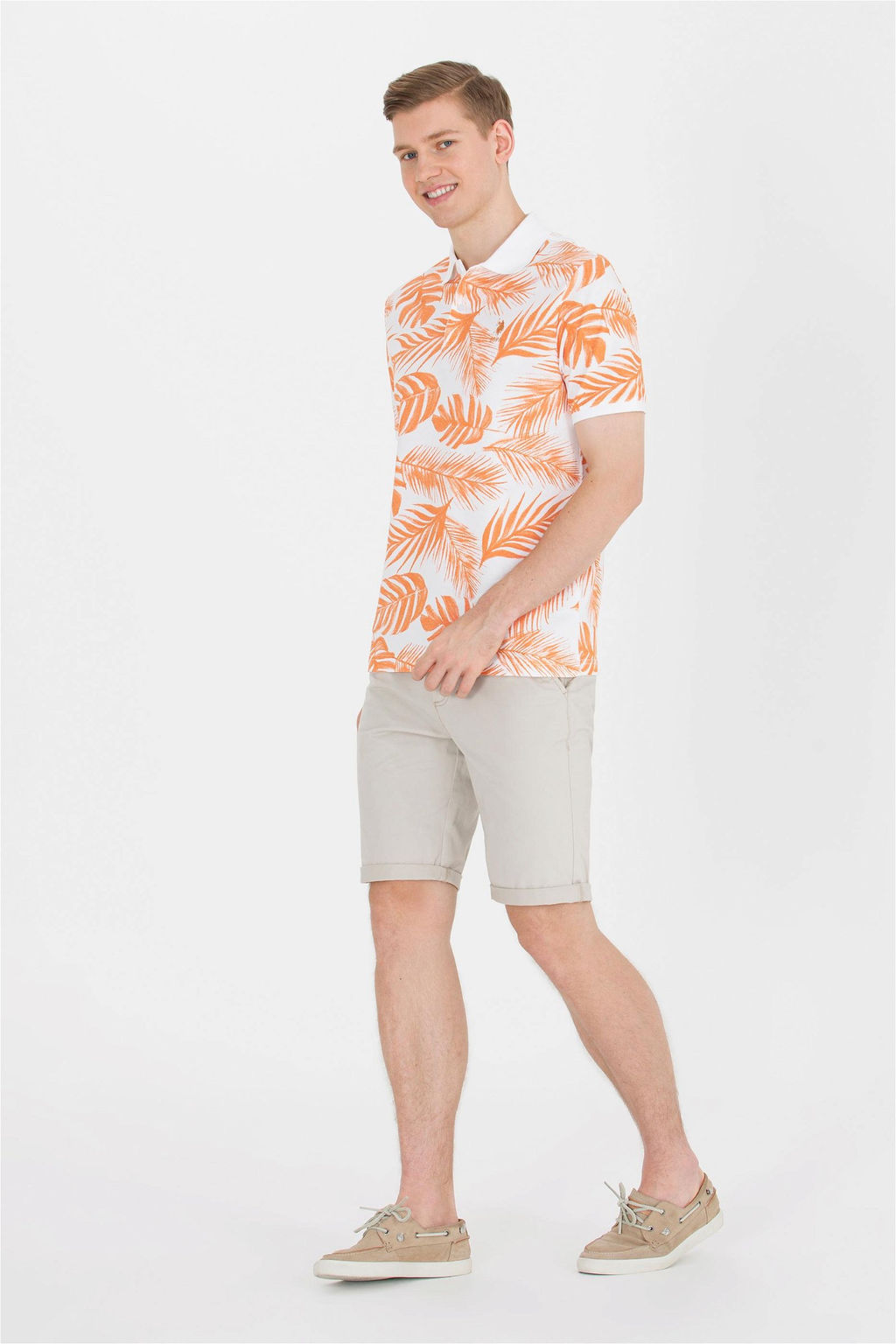 U. S. Polo Assn Мужская футболка с воротником-поло Brick - U.s. polo assn фото 10