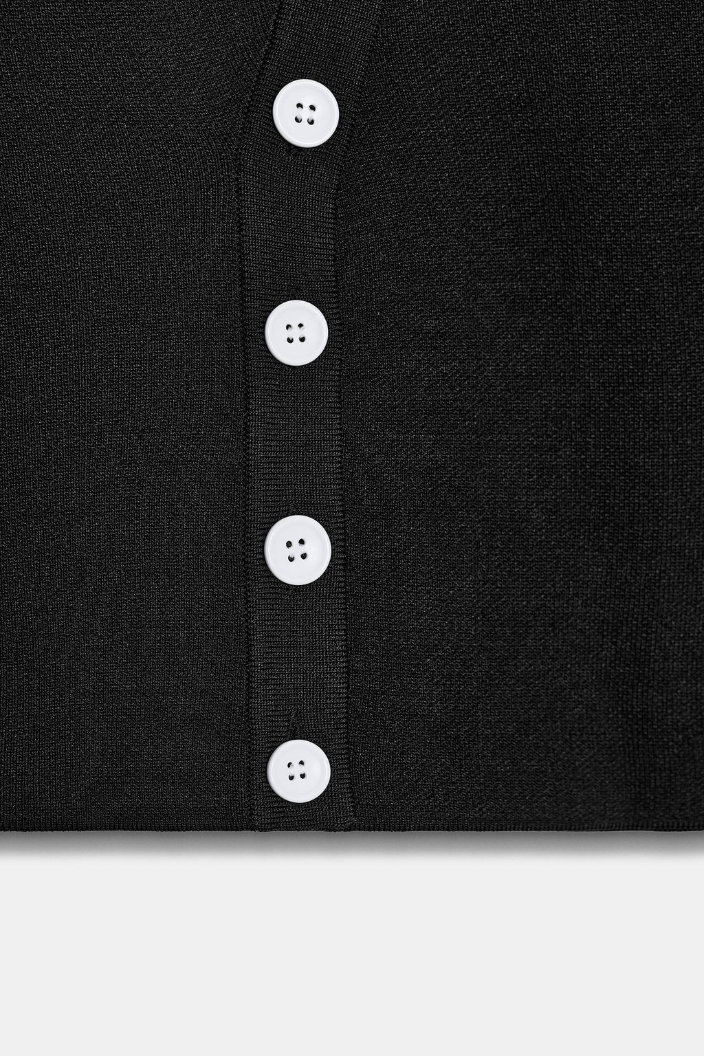 TOP PUNTO CIERRE ASIM?TRICO / Negro