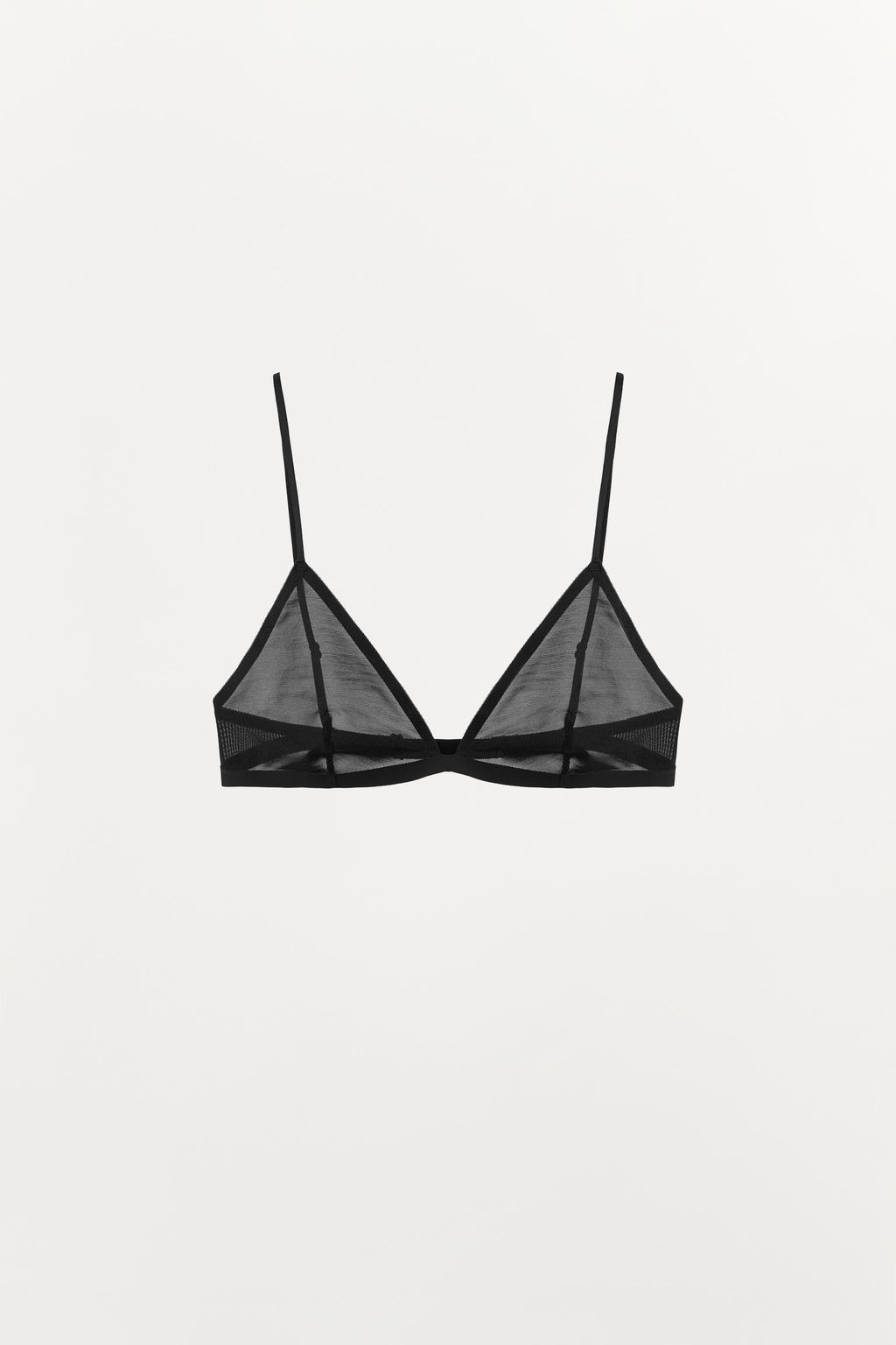 BRALETTE TRIANGULAR CON POLIAMIDA / Negro - Zara фото 4