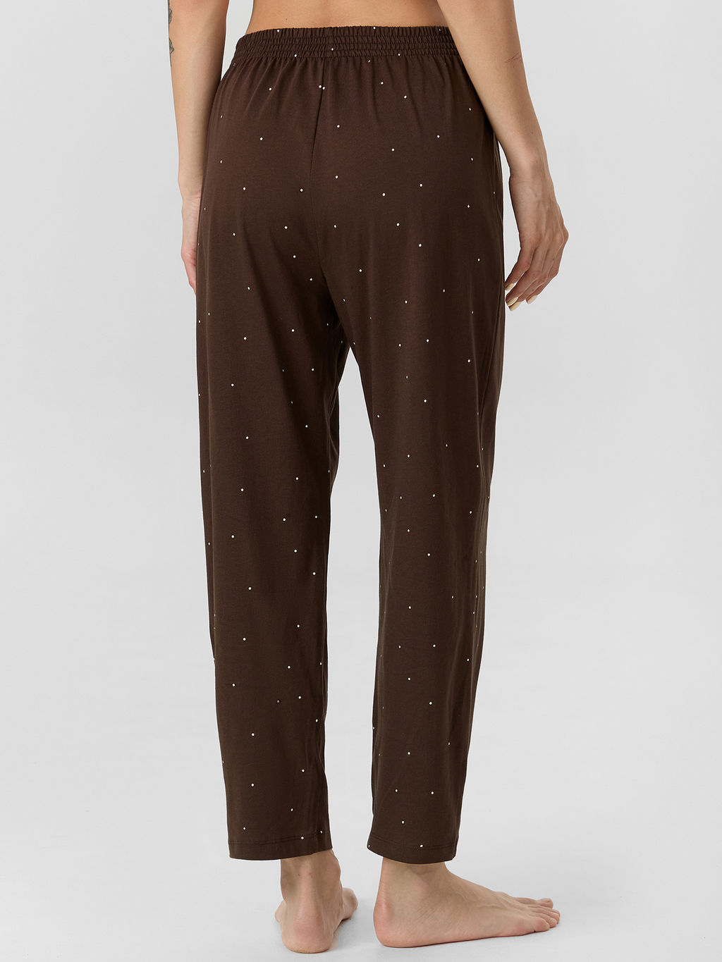 Комплект Mark Formelle женский жакет и бриджи кофейный хлопок  фото 5