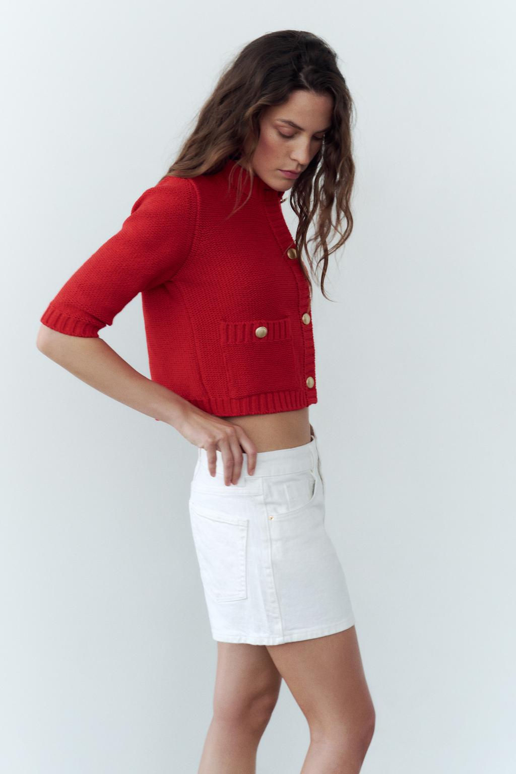 PLAIN KNIT CARDIGAN - Zara фото 3