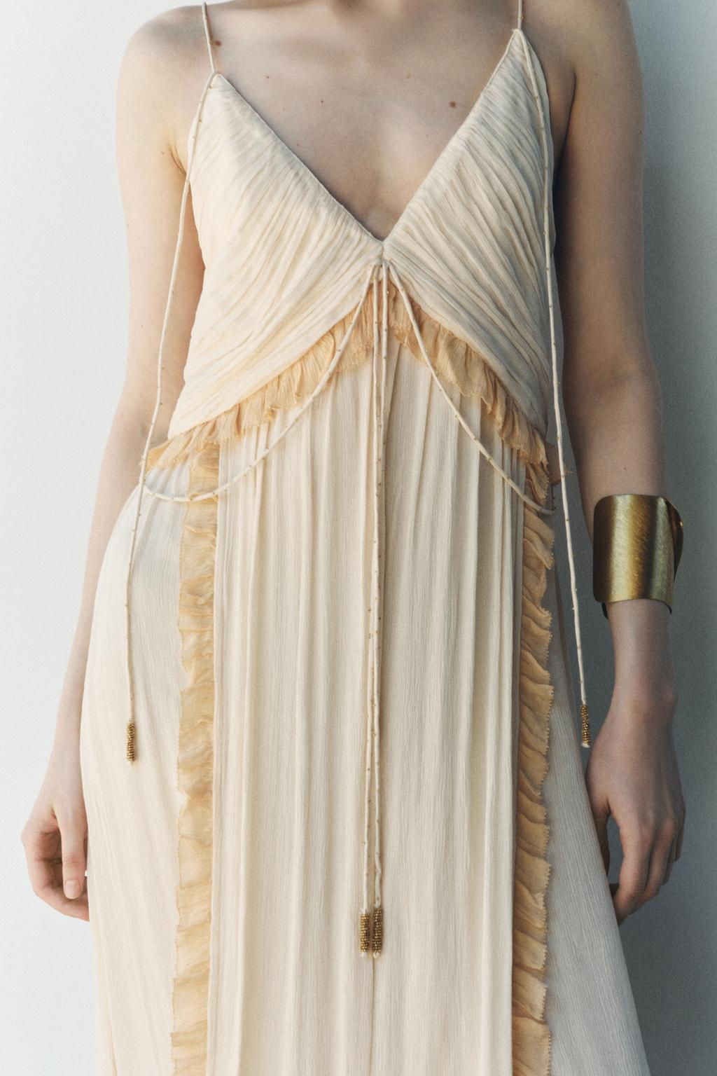 ZW COLLECTION CONTRAST MIDI DRESS - Zara фото 5