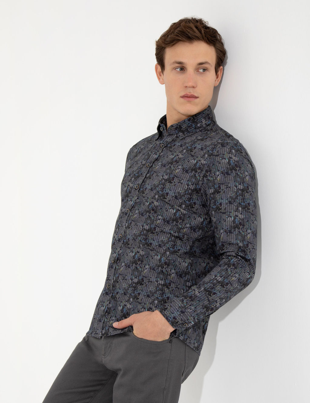 Ye_il Slim Fit Uzun Kollu G_mlek