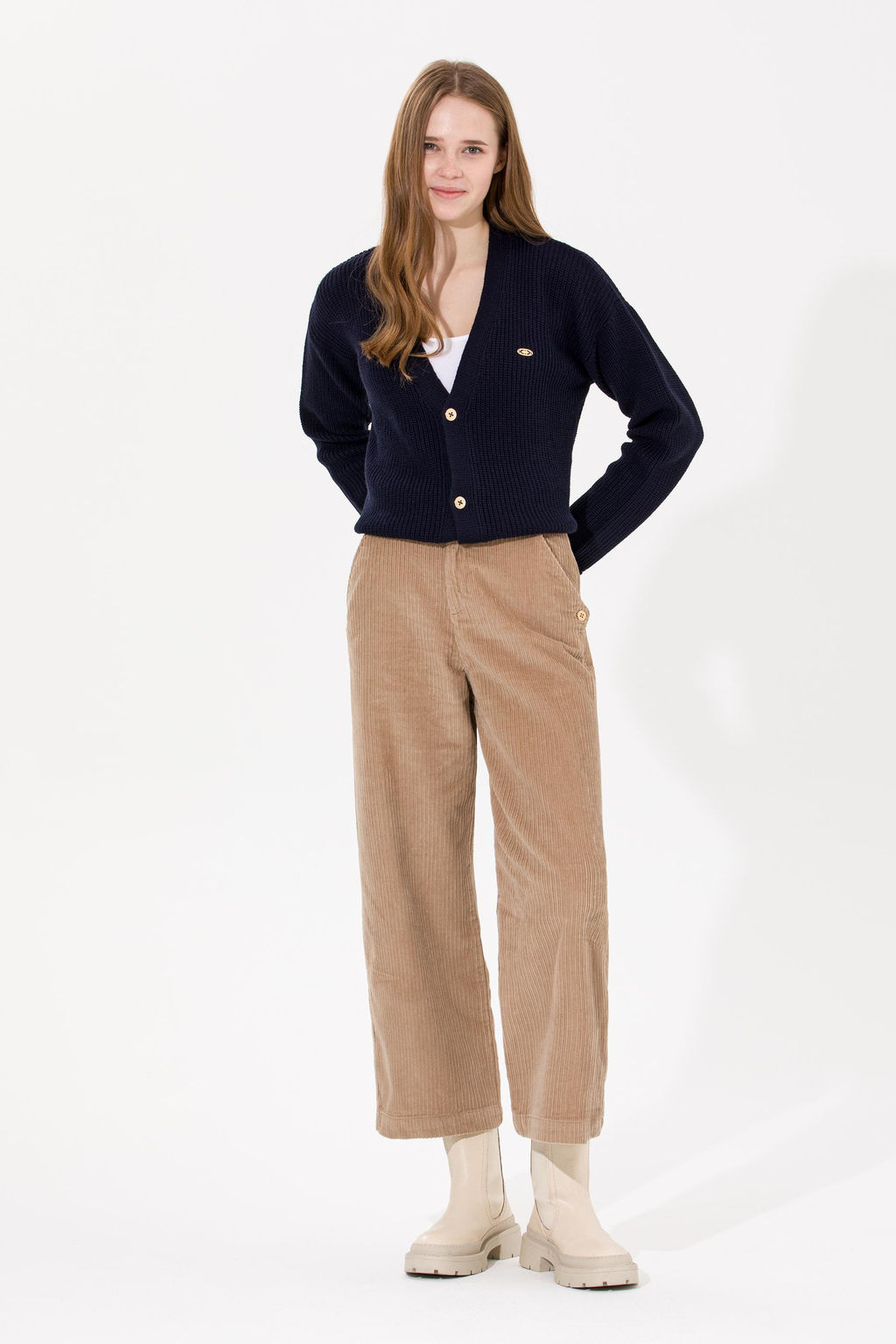 U. S. Polo Assn Женский темно-синий трикотажный кардиган - U.s. polo assn фото 2