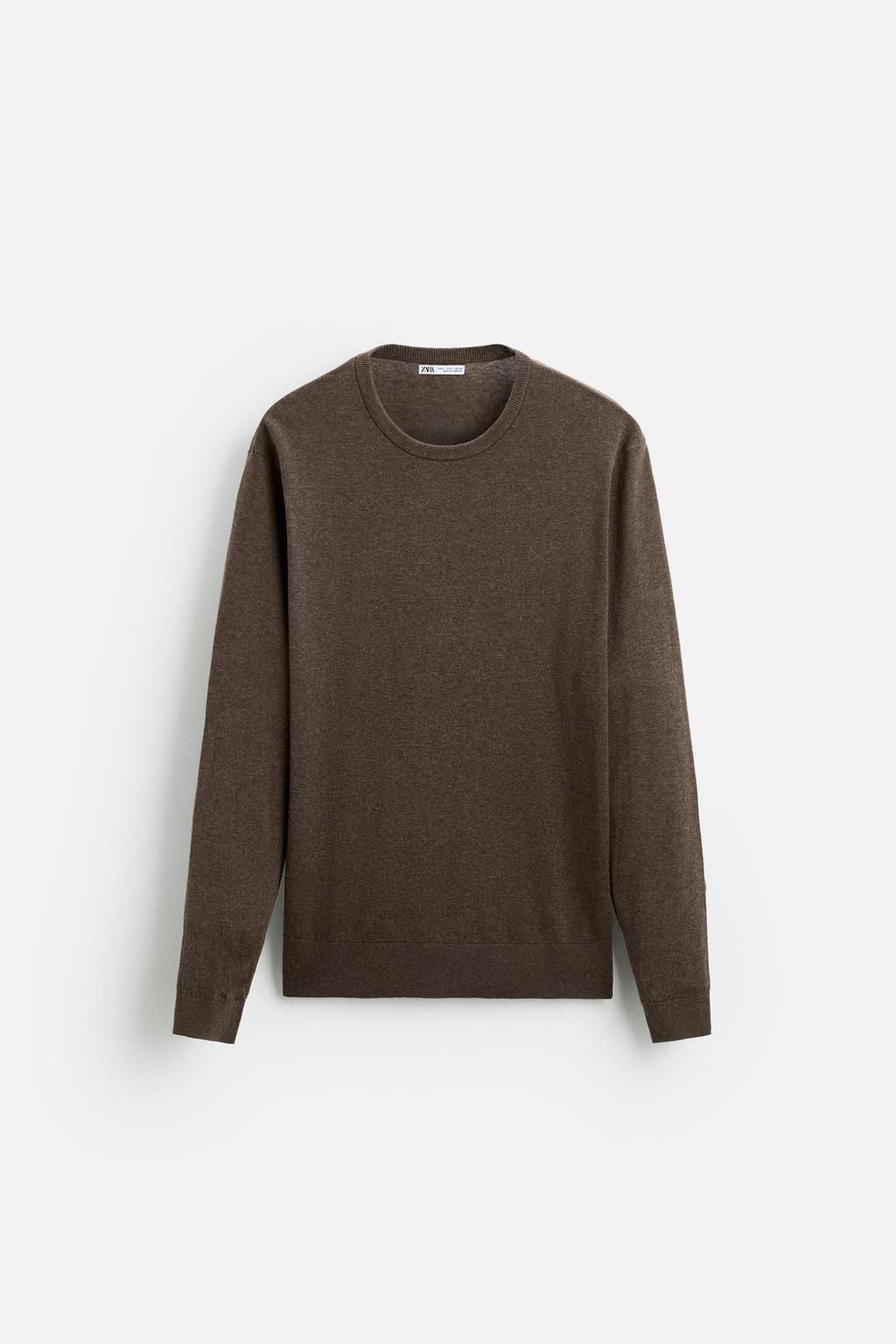 TEXTURED COTTON SWEATER - Zara фото 6