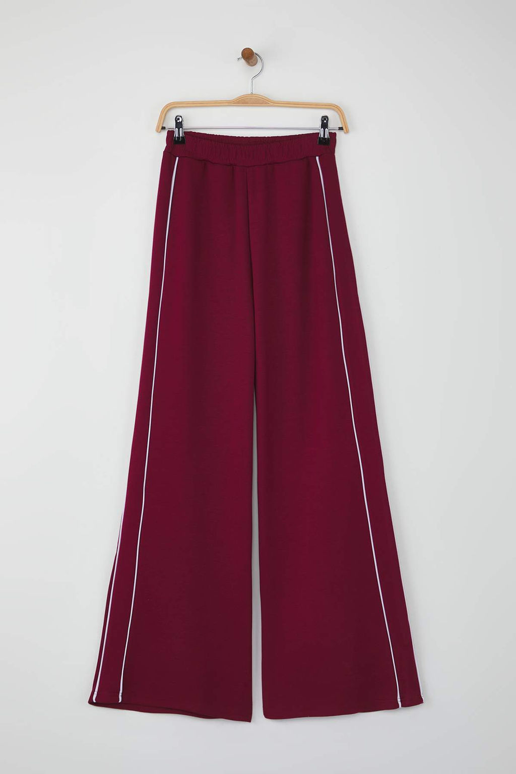 Bordo Biyeli Wide Leg/Genis Paca Orme Spor Esofman Alt? THMAW26EA00001 - Trendyolmilla фото 5