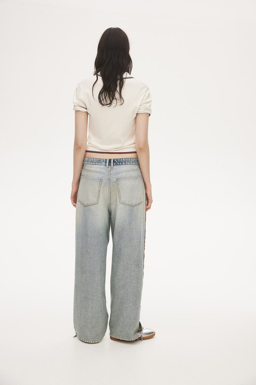 Baggy Wide Low Jeans - H&m фото 3