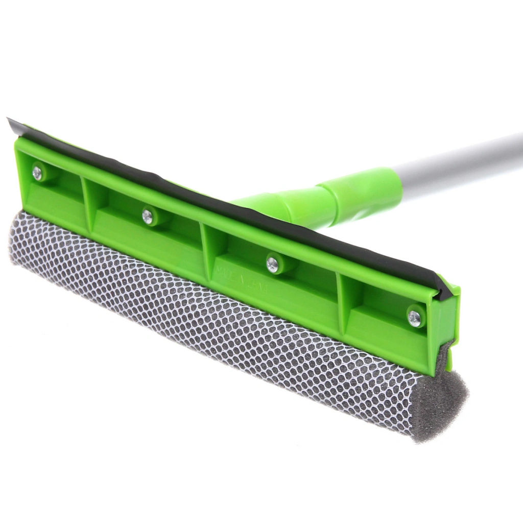 Цена за 2 шт. Окномойка для мытья стекол Селфи телескопическая алюминиевая ручка 95см губка 25см 550