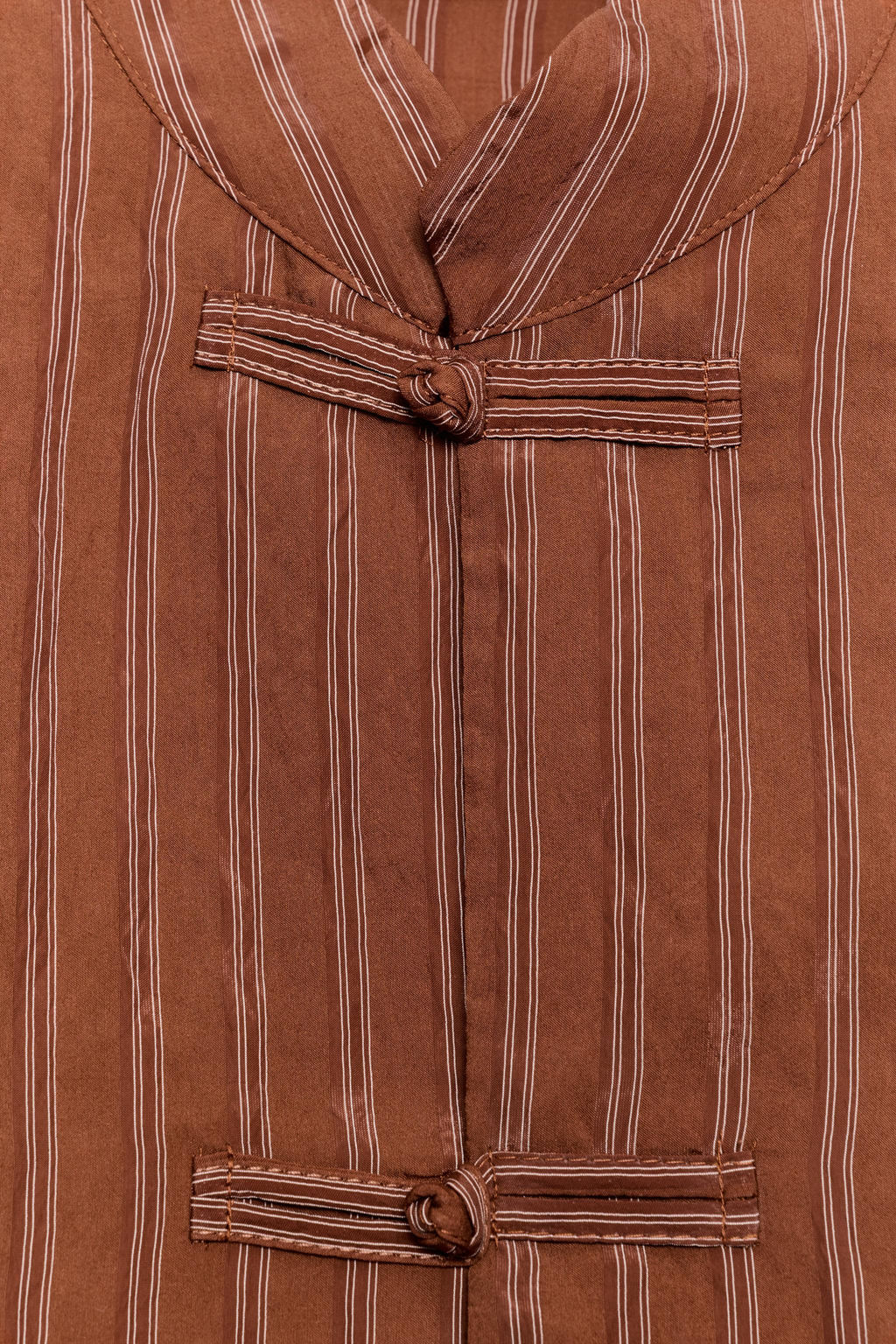 CAMISA RAYAS ALAMARES ZW COLLECTION / Naranja quemado - Zara фото 6