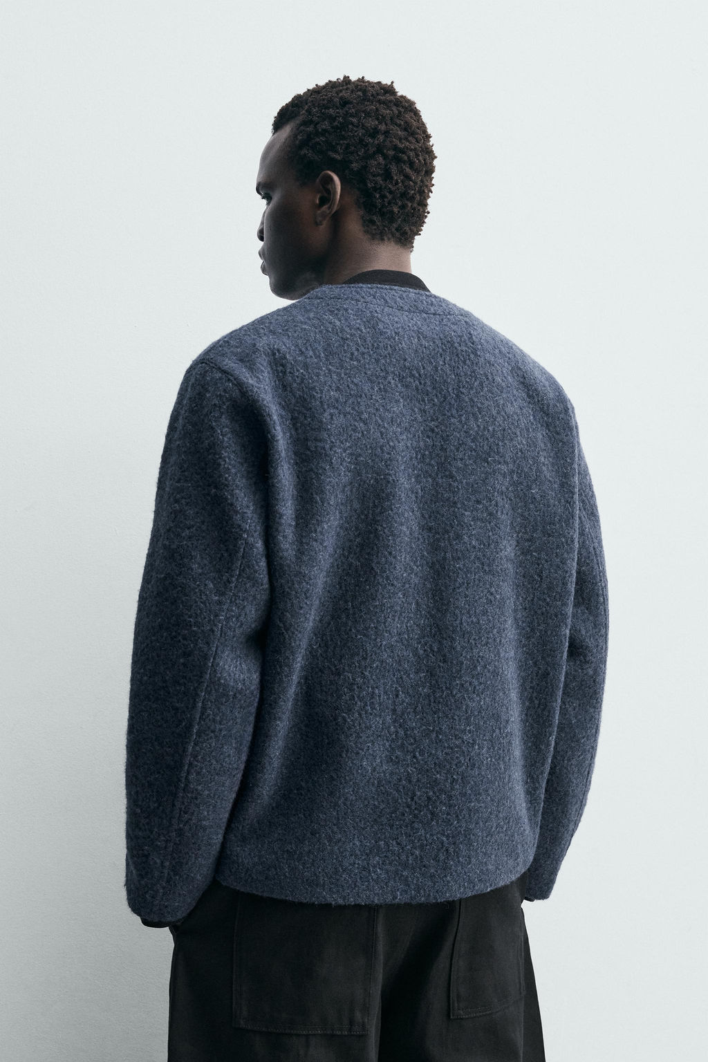 TEXTURED WOOL CARDIGAN - Zara фото 3