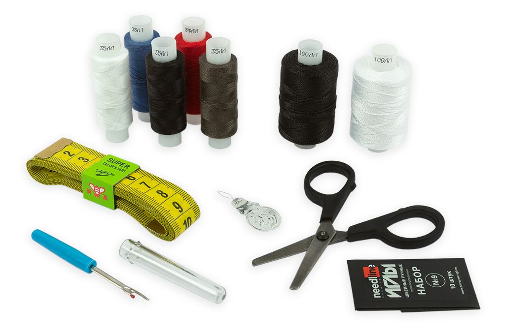 Швейные нитки (армированные) 35 ЛЛ, 100 ЛЛ 200 м ХОЗЯЮШКА ассорти