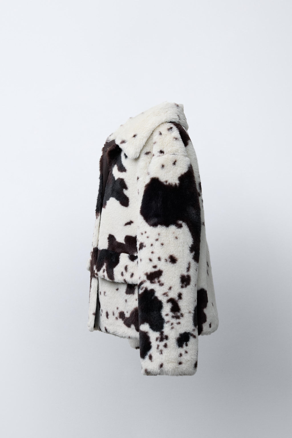 FAUX FUR COW PRINT JACKET - Zara фото 3