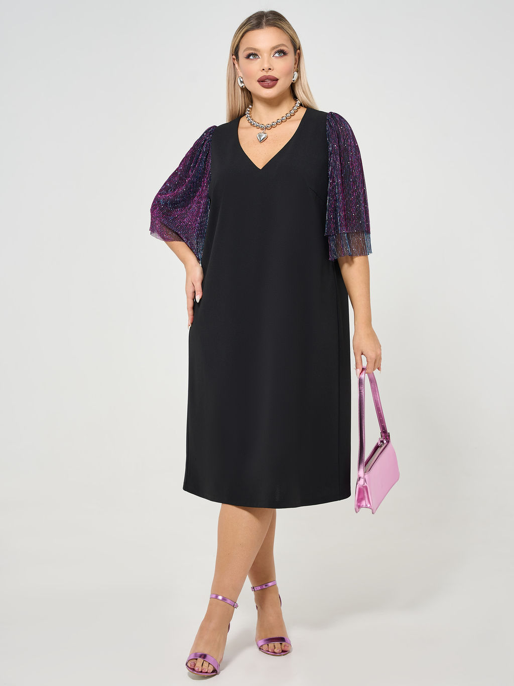 Платье 0218-2 чёрный кварц - Dora фото 86