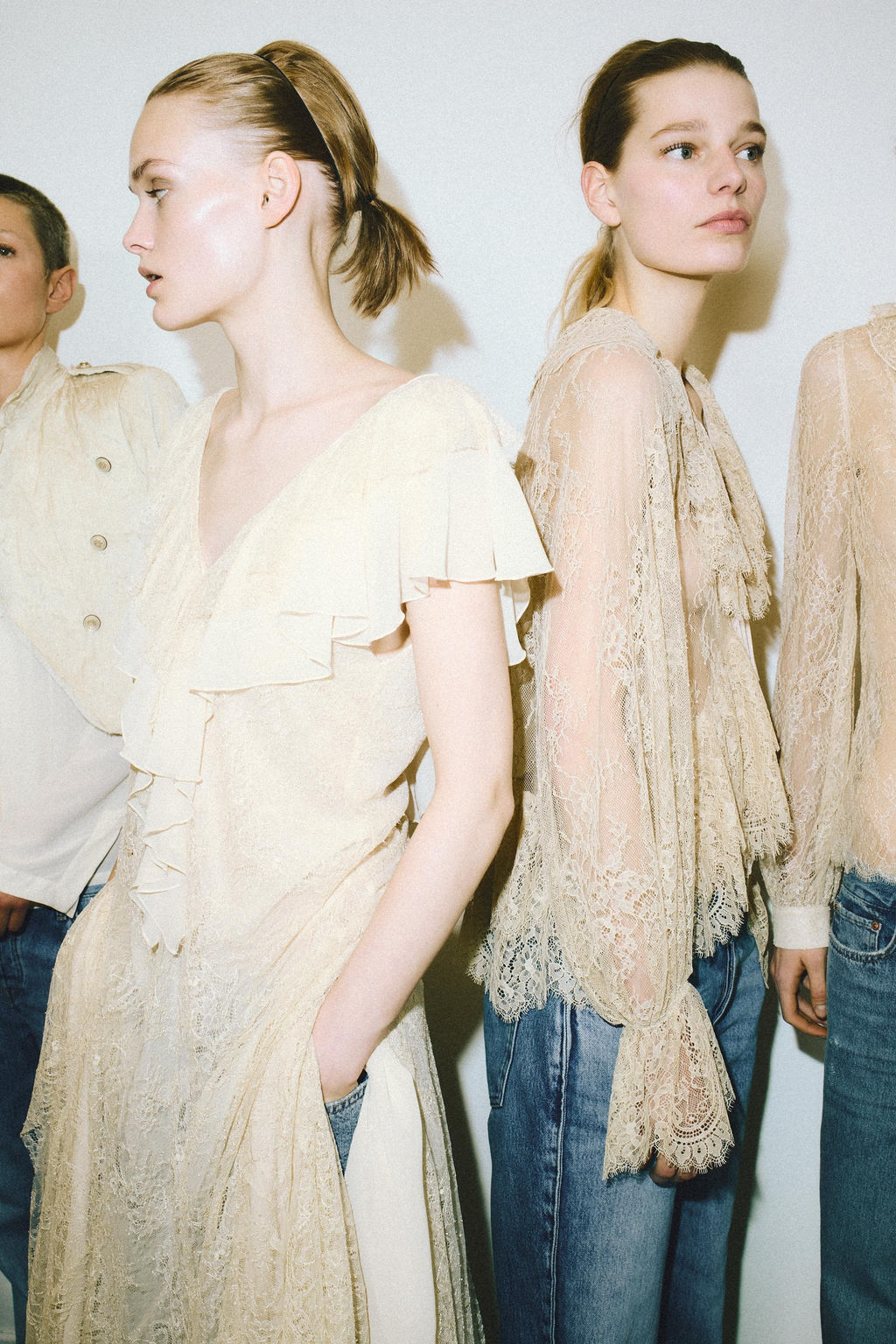 ZW COLLECTION LACE FRILL DRESS - Zara фото 3