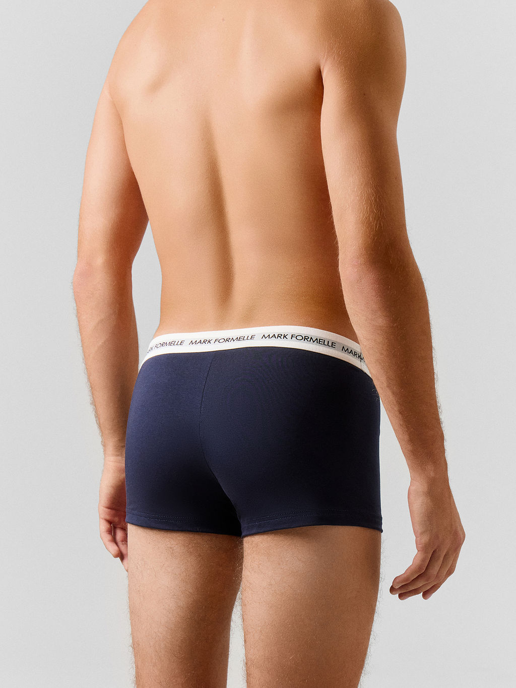 Цена за 2 штуки! Трусы боксеры мужские синие - Mark formelle фото 5