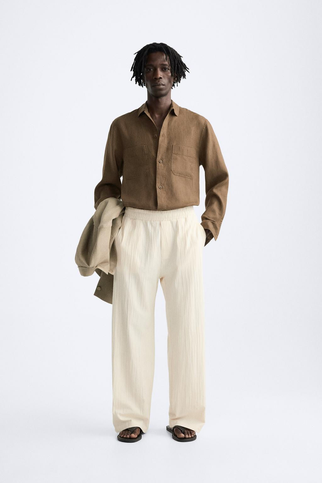 ASIMETRIK JACQUARD PANTOLON - Zara фото 2