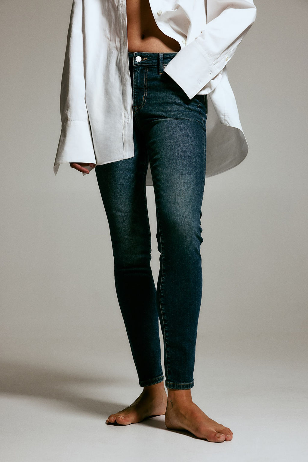 Skinny Regular Ankle Jeans - H&m фото 3