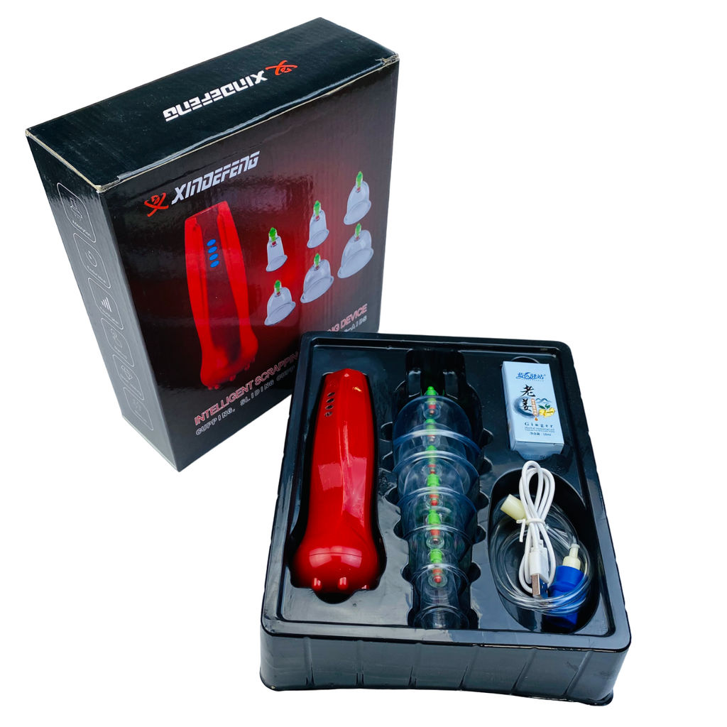 Набор вакуумных банок для массажа Aopen с насосом 12 шт  фото 8