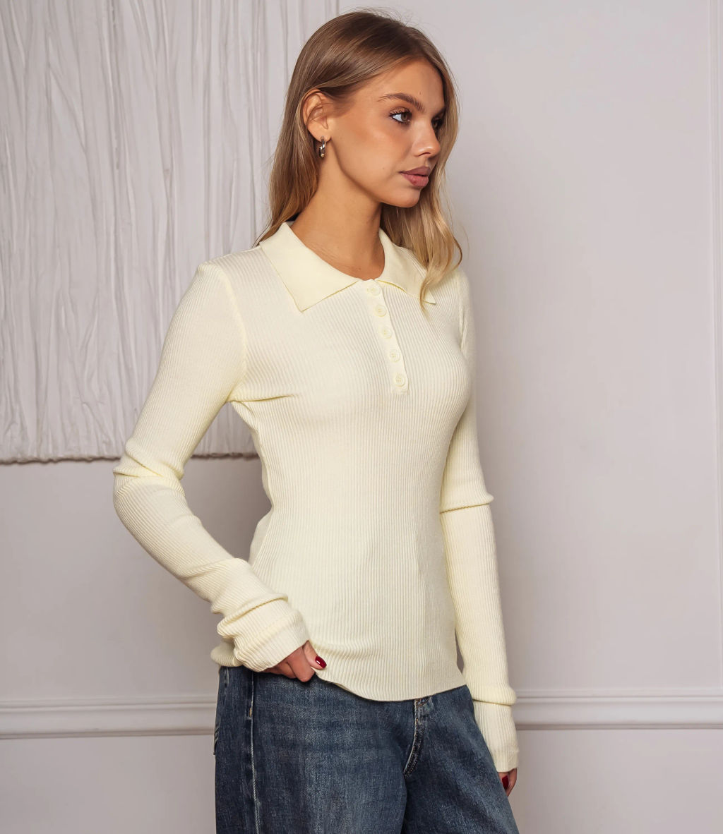 Джемпер #КТ3127, жёлтый