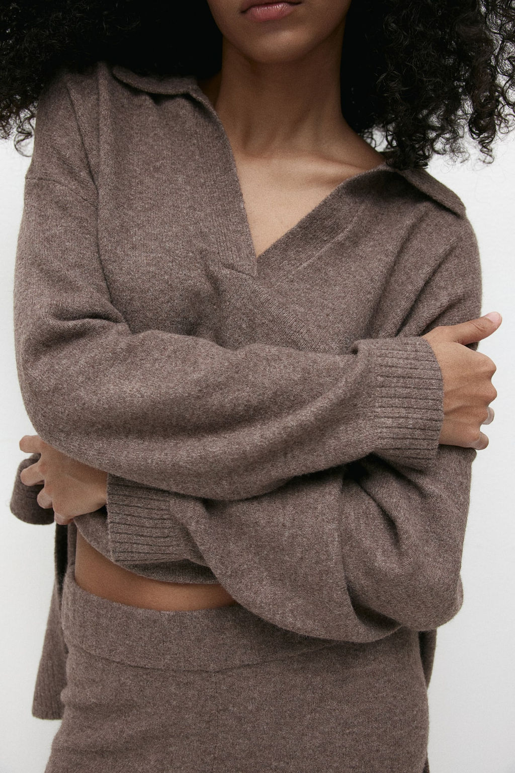 Jersey de punto fino con cuello - H&m фото 3