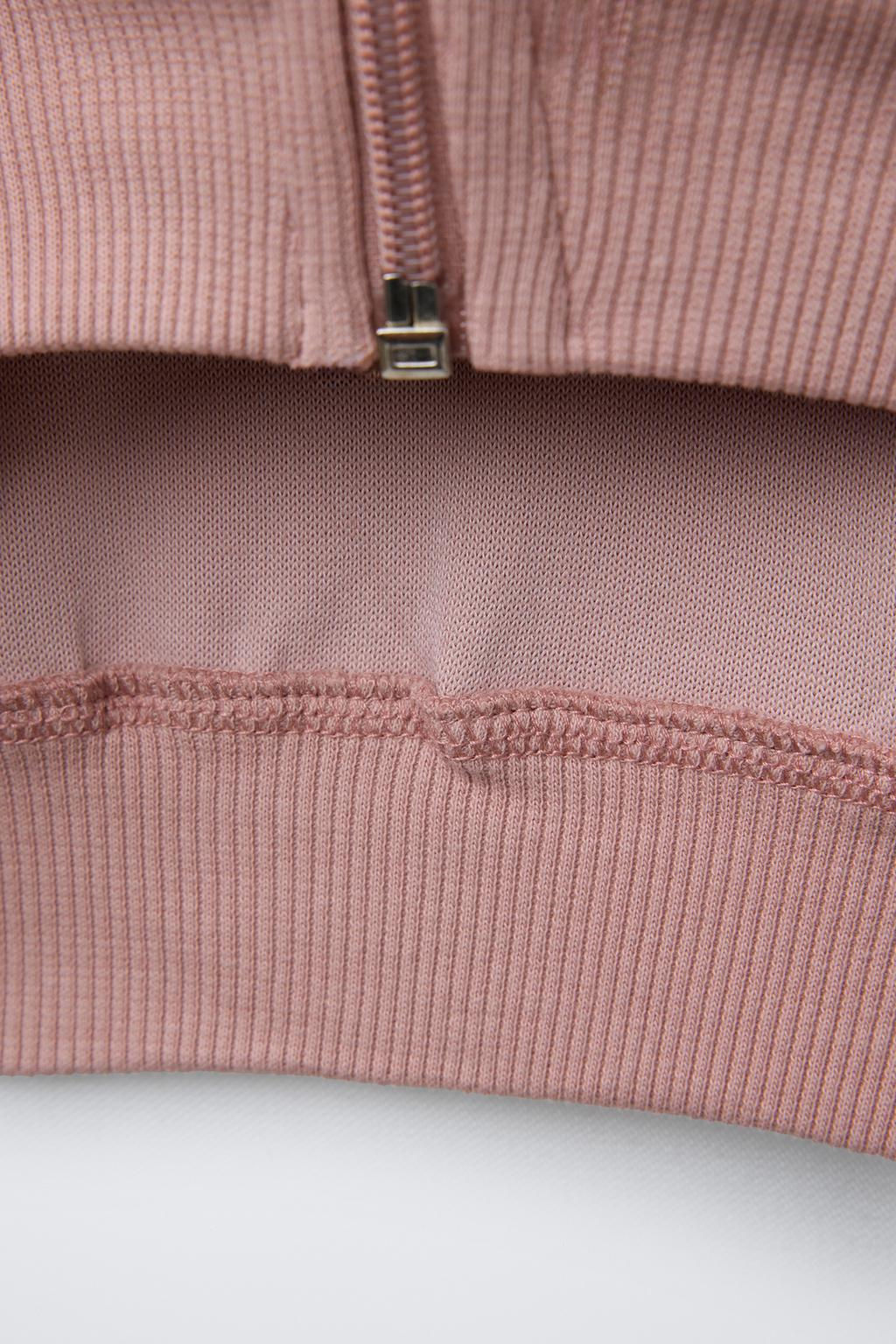 TOWELLING JACKET WITH CONTRAST PIPING - Zara фото 4