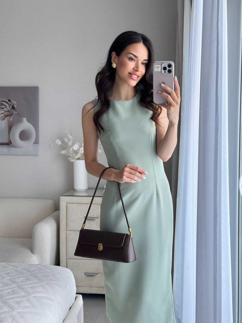 Платье Ассия (фисташковый) - Nadi bordo фото 6