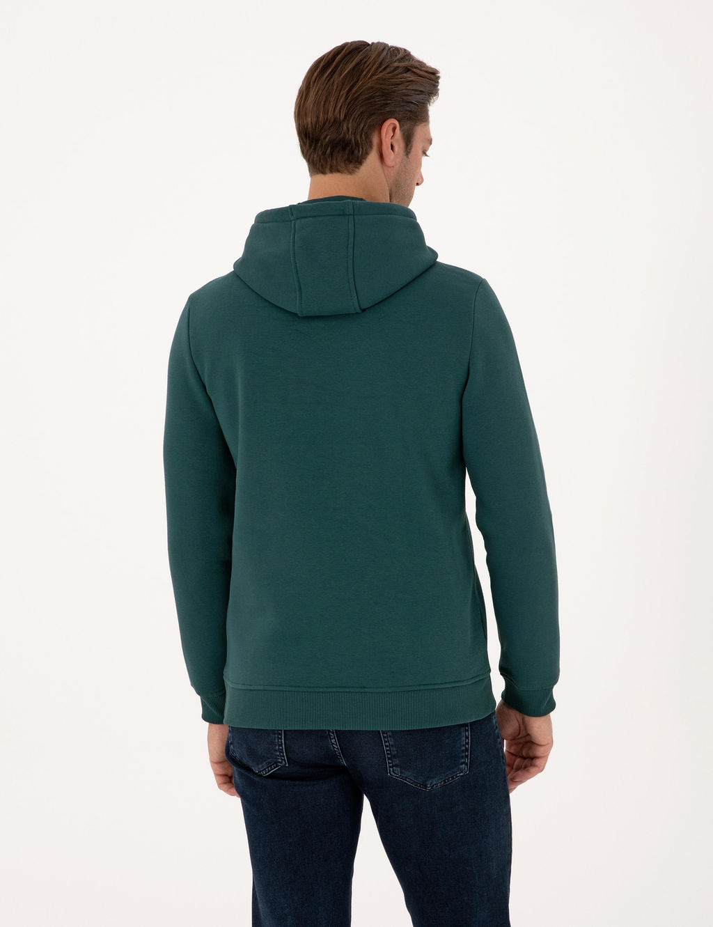 Z_mr_t 2 _plik Regular Fit __i Polarl_ Kap__onlu Basic Sweatshirt
