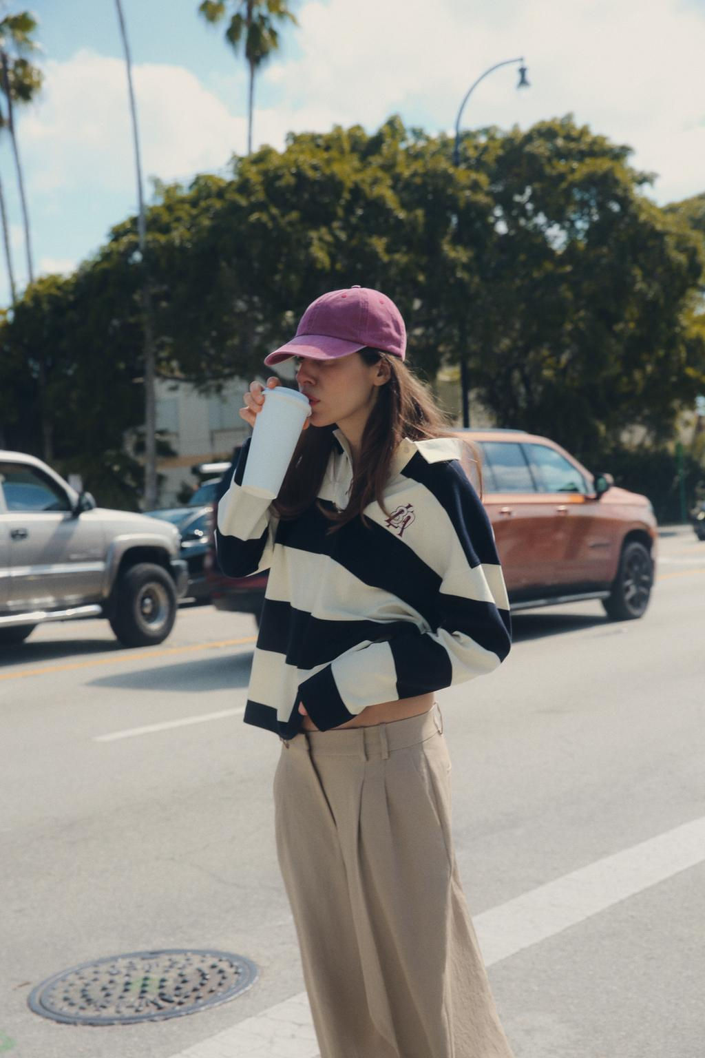 STRIPED POLO SHIRT - Zara фото 3
