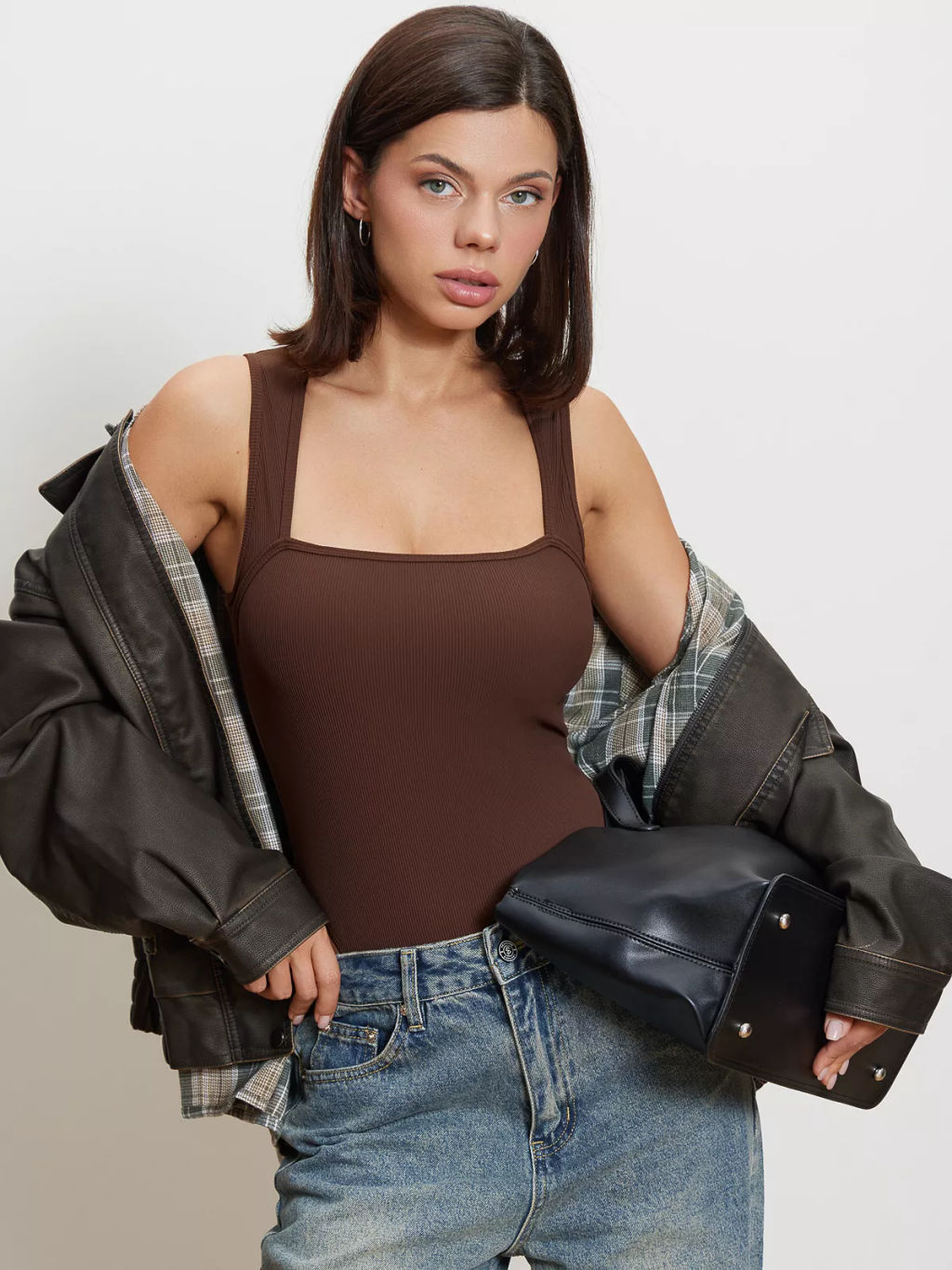 Боди в рубчик