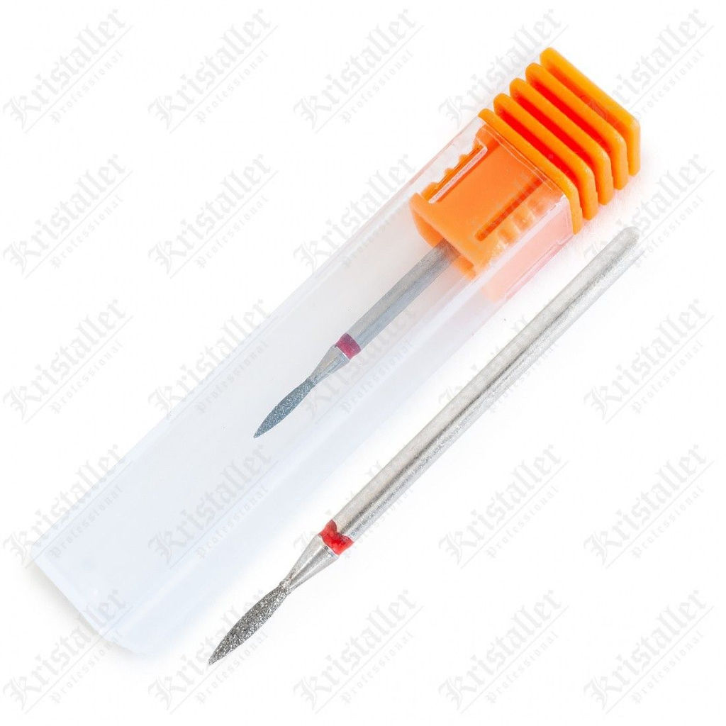 Nail Art Фреза алмазная пуля 7, красный  фото 3