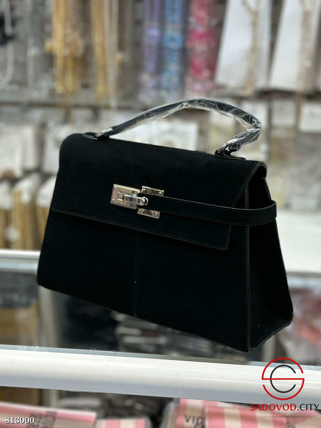 Сумка женская из замши 28*18*10 см