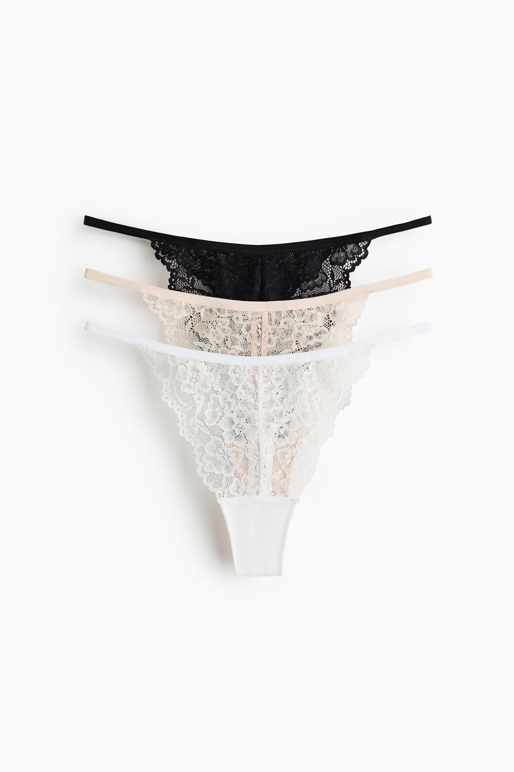 Pack de 3 bragas Thong de encaje - H&m фото 8