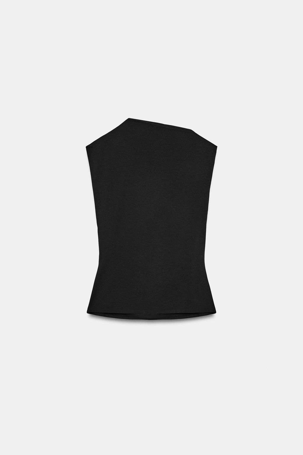 TOP ALGOD?N DRAPEADO / Negro - Zara фото 6