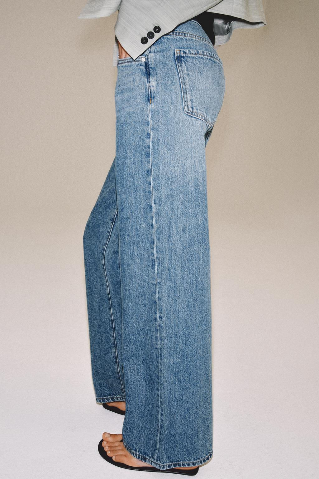 ZW COLLECTION LOW-RISE WIDE-LEG JEANS - Zara фото 12