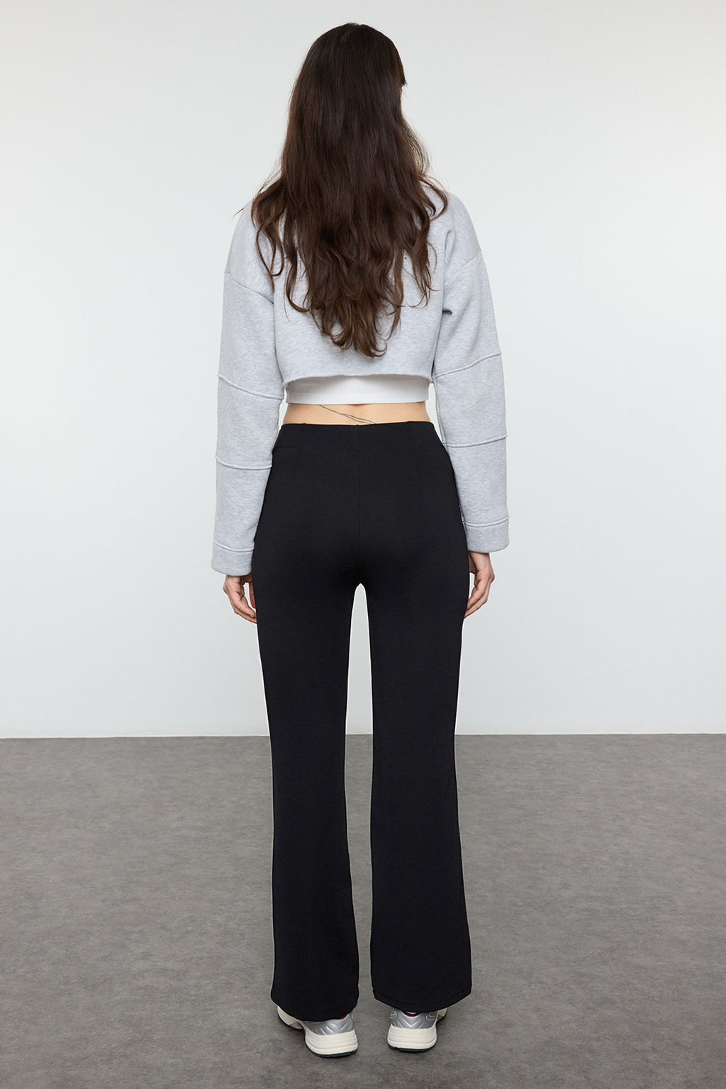 Siyah S?cak Tutan Ici Sardonlu K?sl?k Dalg?c/Scuba Kumas Orme Spor Esofman Alt? THMAW25EA00009 - Trendyolmilla фото 5