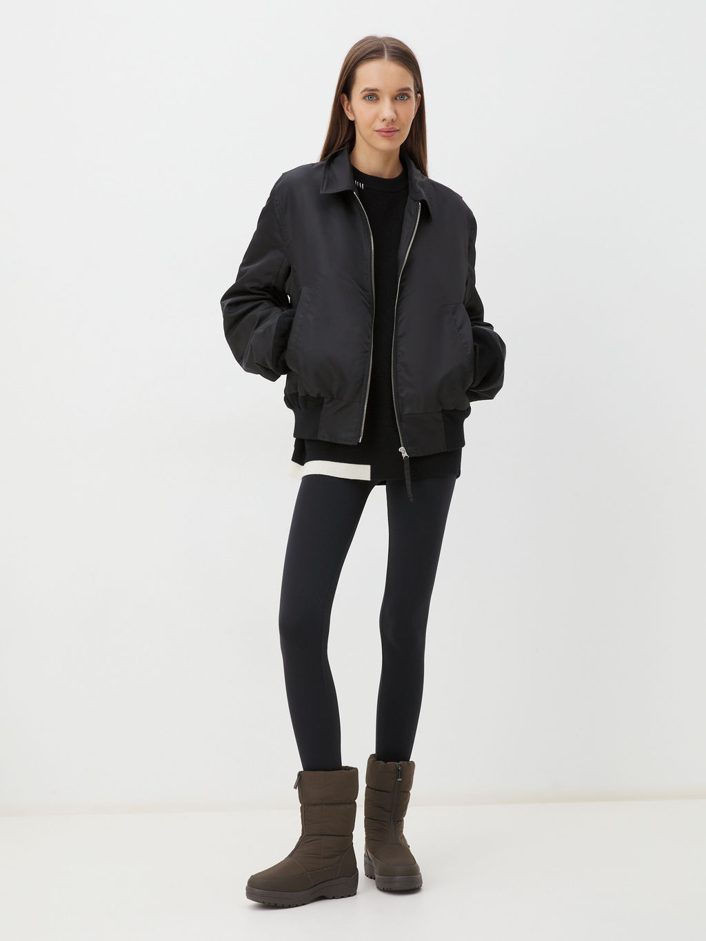 Женские дутики TENDANCE Артикул 3182967, зелено-коричневый