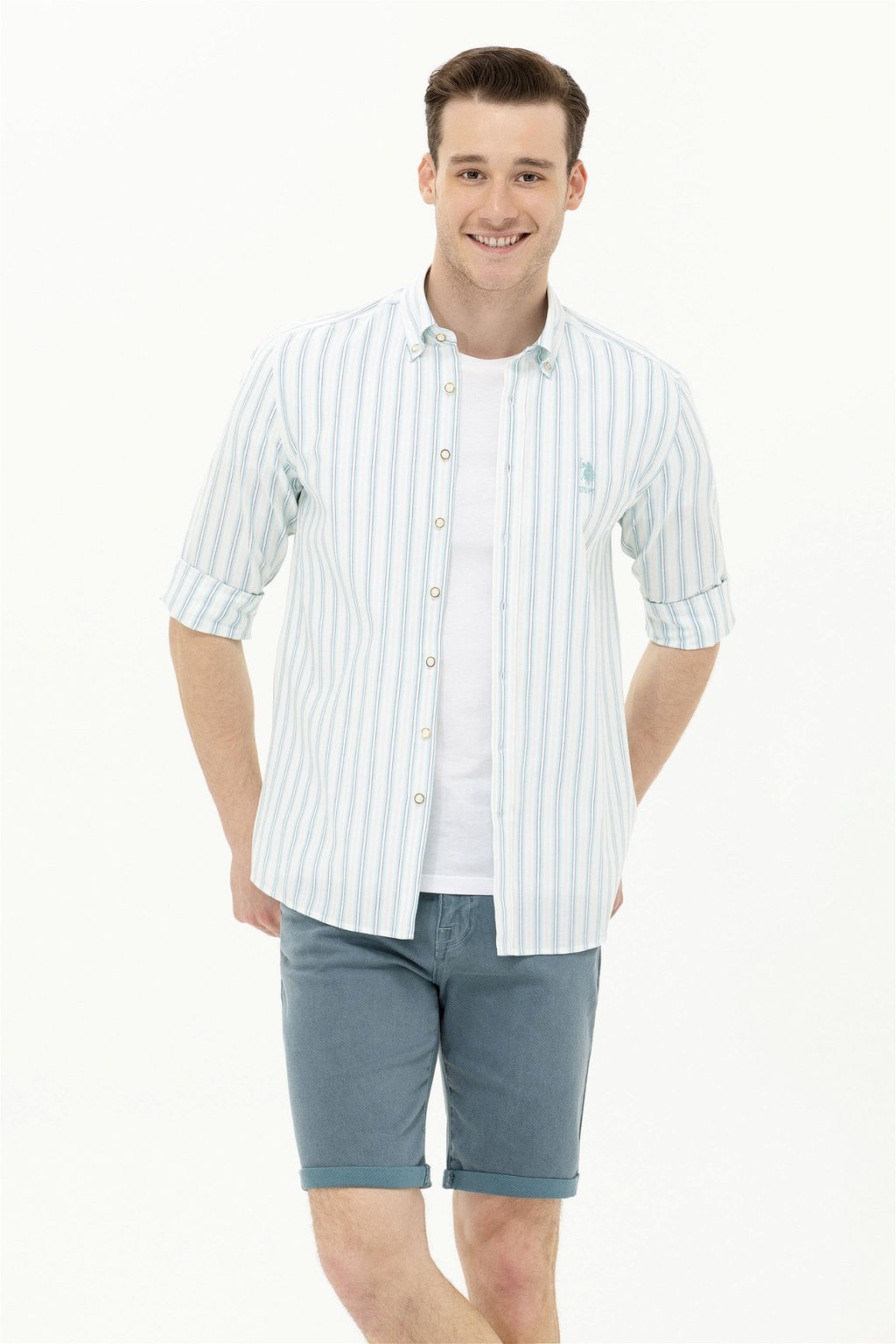 Мужская рубашка Saks Узунколь - U.s. polo assn фото 8