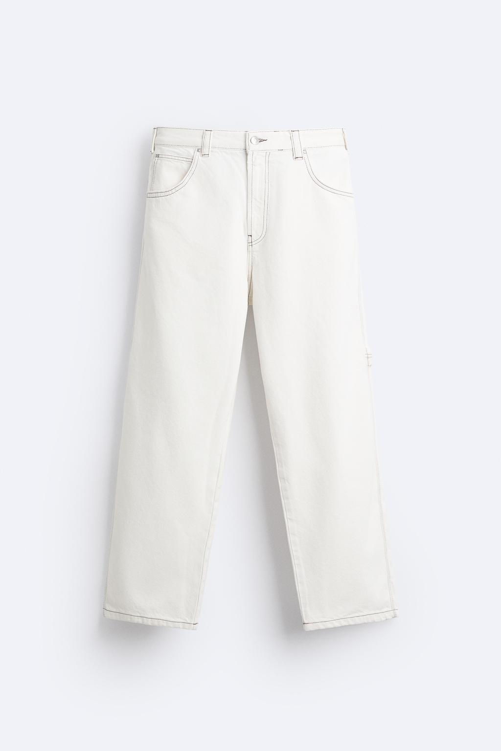 BAGGY JEANS WITH TOPSTITCHING - Zara фото 6
