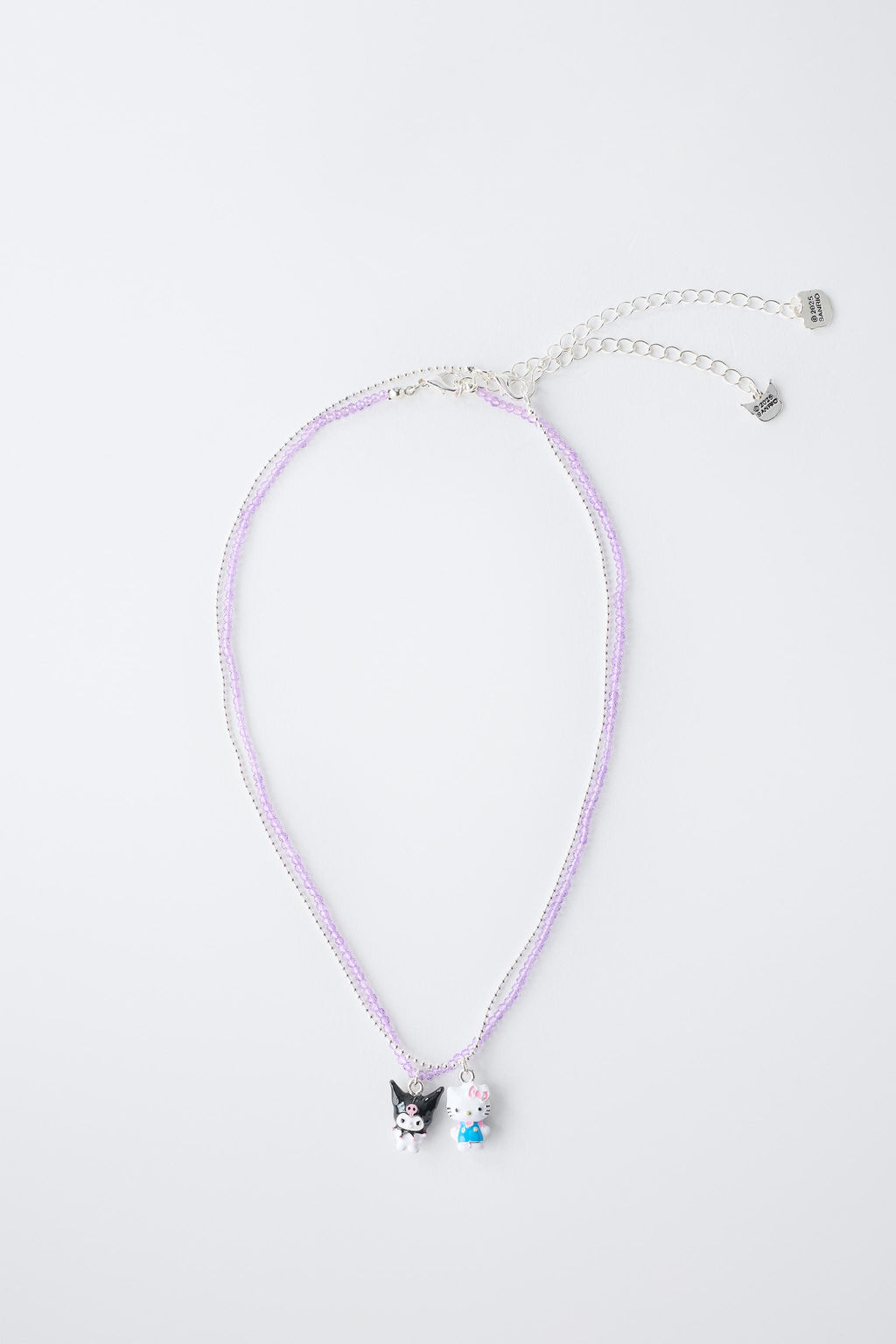 HELLO KITTY AND KUROMI  SANRIO BEAD NECKLACE TWO-PACK - Zara фото 5
