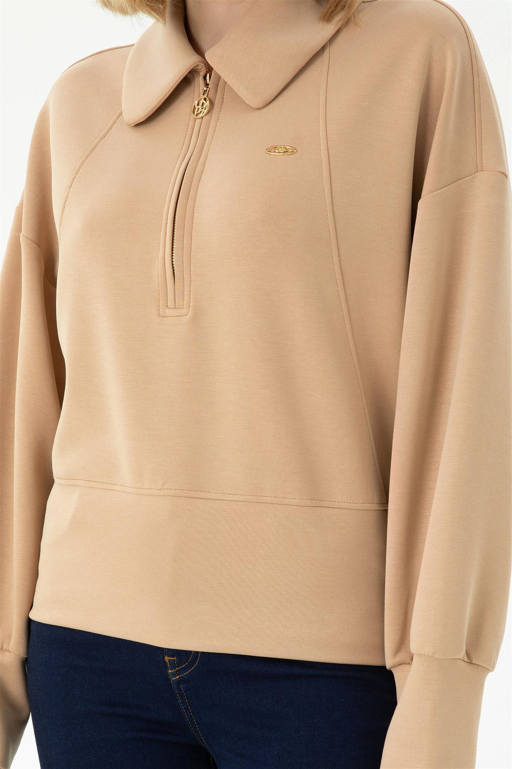Женский свитшот песочного цвета - U.s. polo assn фото 13