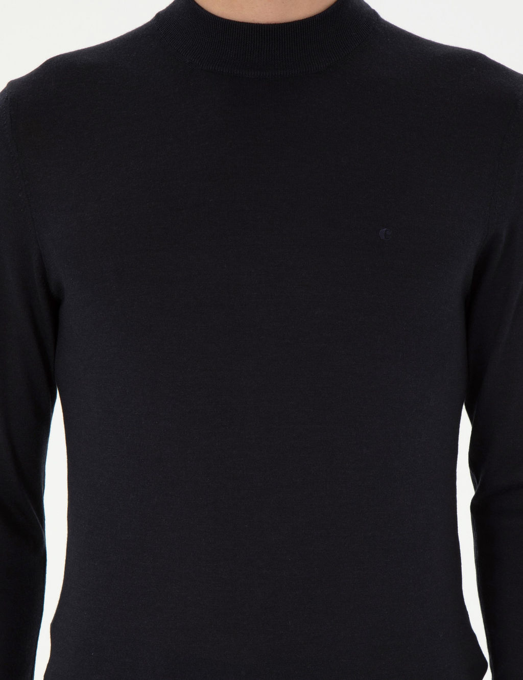 Темно-синий зауженный свитер - Cacharel фото 6